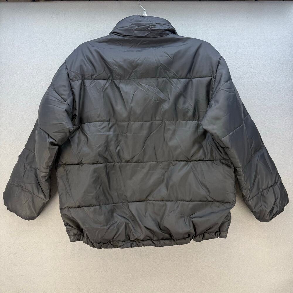 Castle X Raceware Puffer Coat Youth XL Black Hidden Hood Snowmobile Jacket - Picture 2 of 13